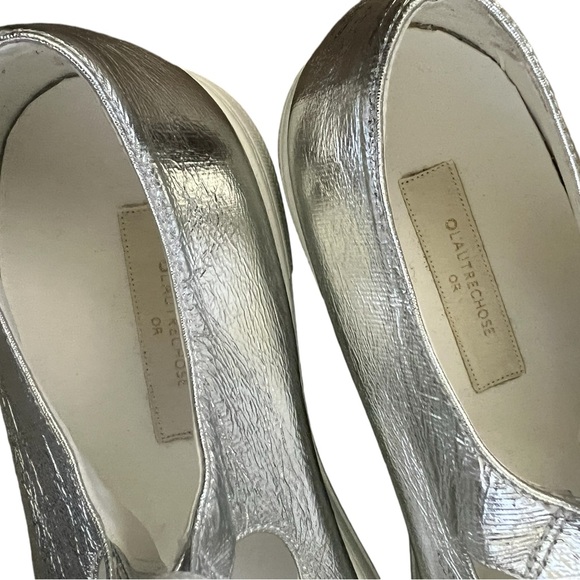 L' AUTRE CHOSE Lace-up sneakers Silver NWOT Size 39 - Picture 12 of 14